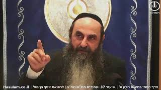הדף היומי בתע"ס חלק ט' שיעור 37 | סיכום | עמודים תתא-תתב