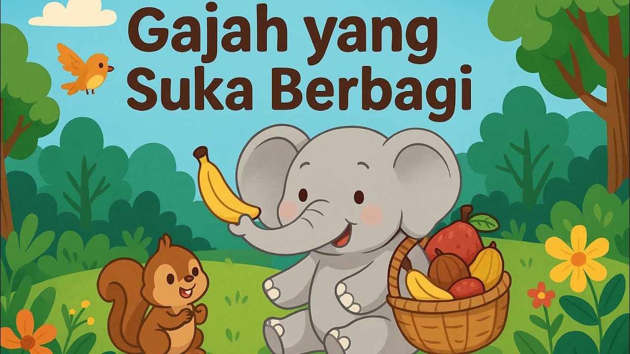 CERITA FABEL-GAJAH YANG SUKA SUKA BERBAGI