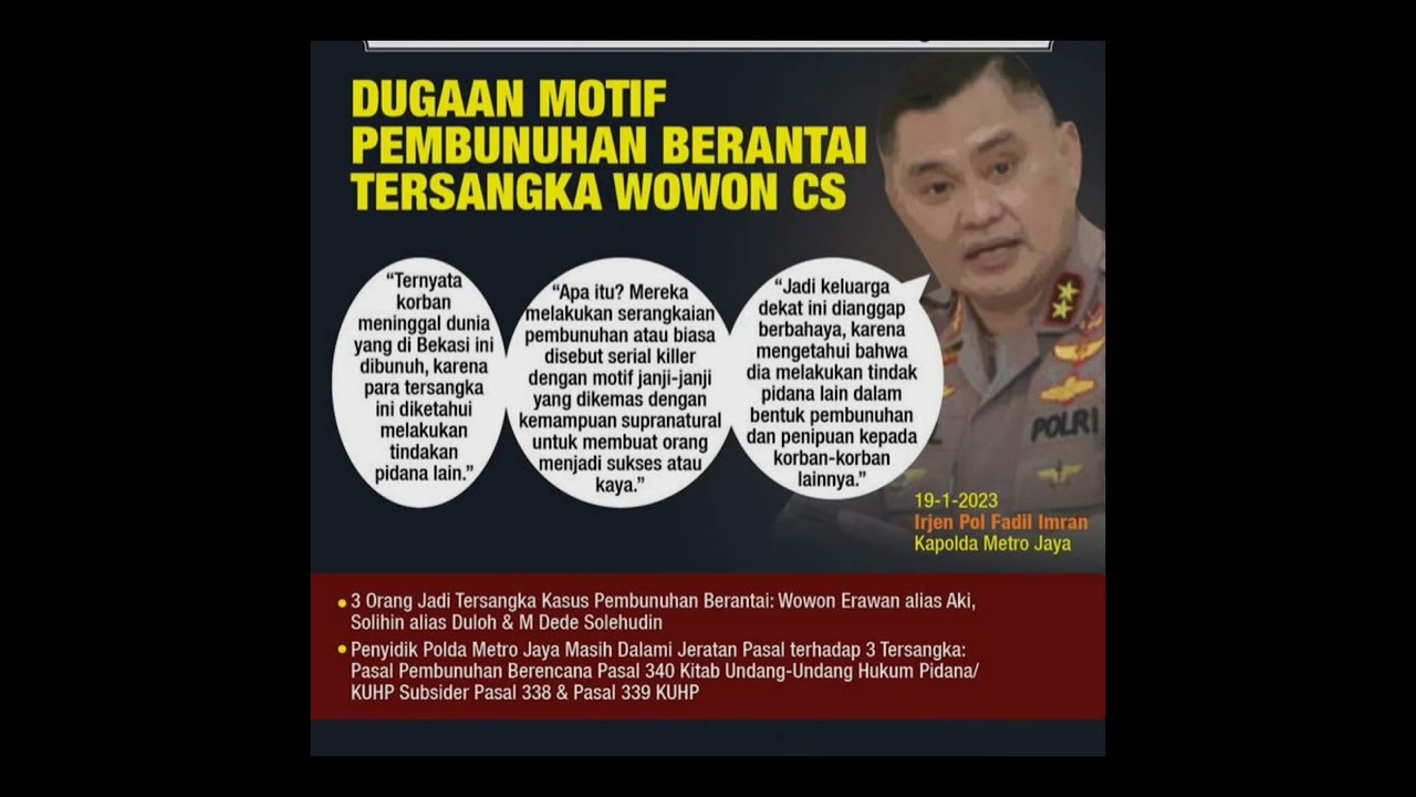 Berita terkini Pembunuhan berantai wowon cs