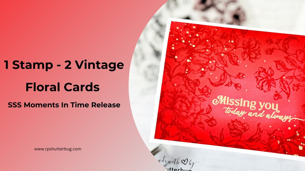 1 марка — 2 винтажные цветочные открытки | Выпуск SSS Moments In Time