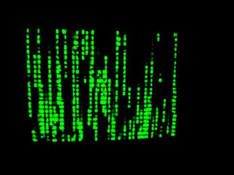 Matrix Screen Letters Fall Falling letters, or