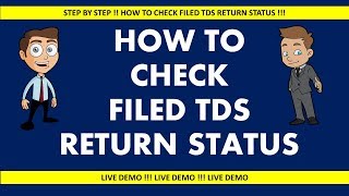 How To Check Filed Tds Return Status  Ca Manoj Gupta 