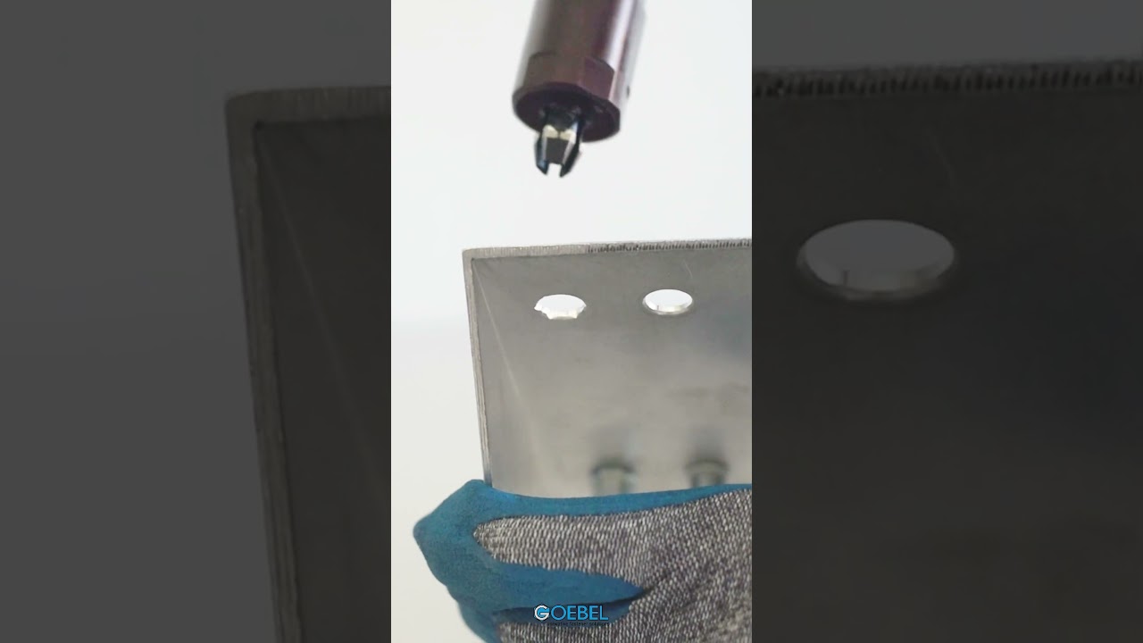 The GOEBEL cordless hex-cutting tool, the GO-HX1 for #rivetnuts.