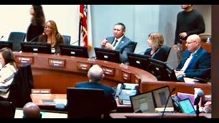 Supv. Mitchell speaks at a Metro Board meeting about the K-line South on Hawthorne Blvd.