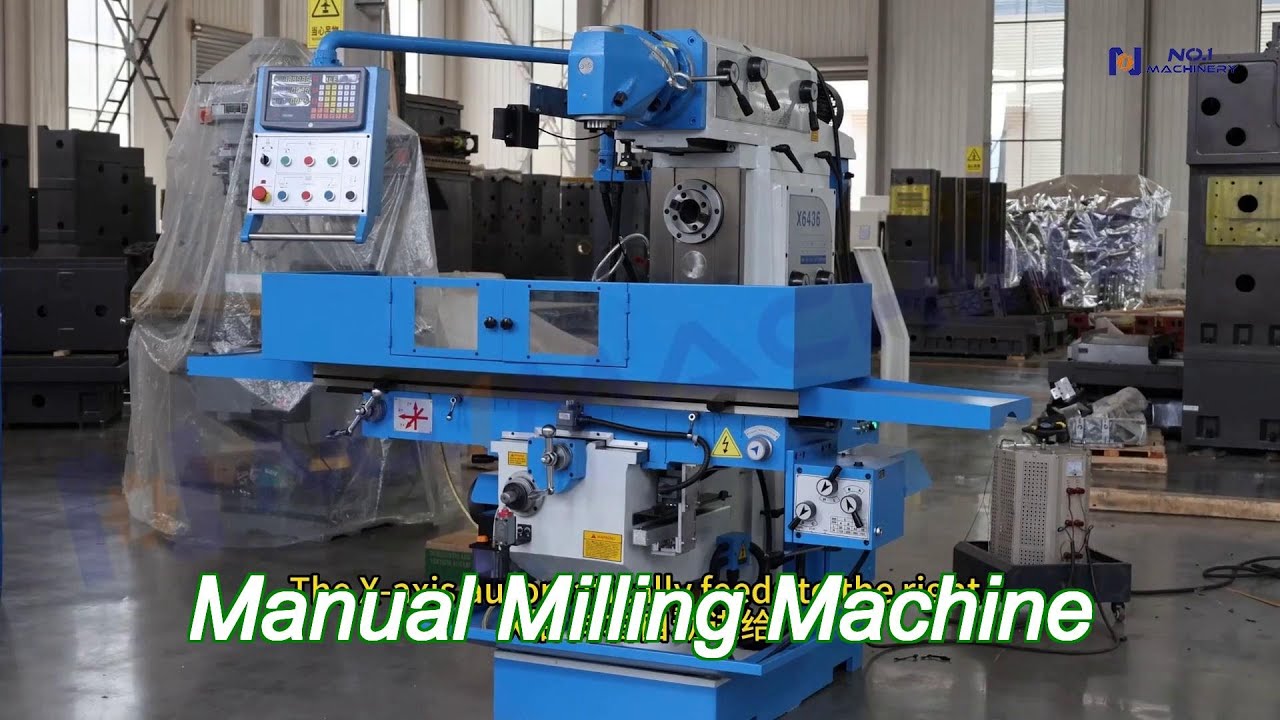 x6436 3 axis universal milling machine swivel head multi angle machining metal