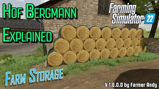 👨🏼‍🌾 FS22 Hof Bergmann Explained 👨🏼‍🌾 Farm Storage