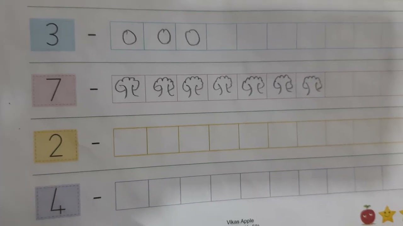 Draw objects to show the number value | jr kg maths | pre-primary