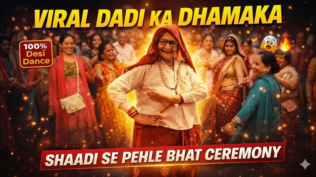 Viral Dadi Ka Zabardast Dance 😱 | Bhat Ceremony