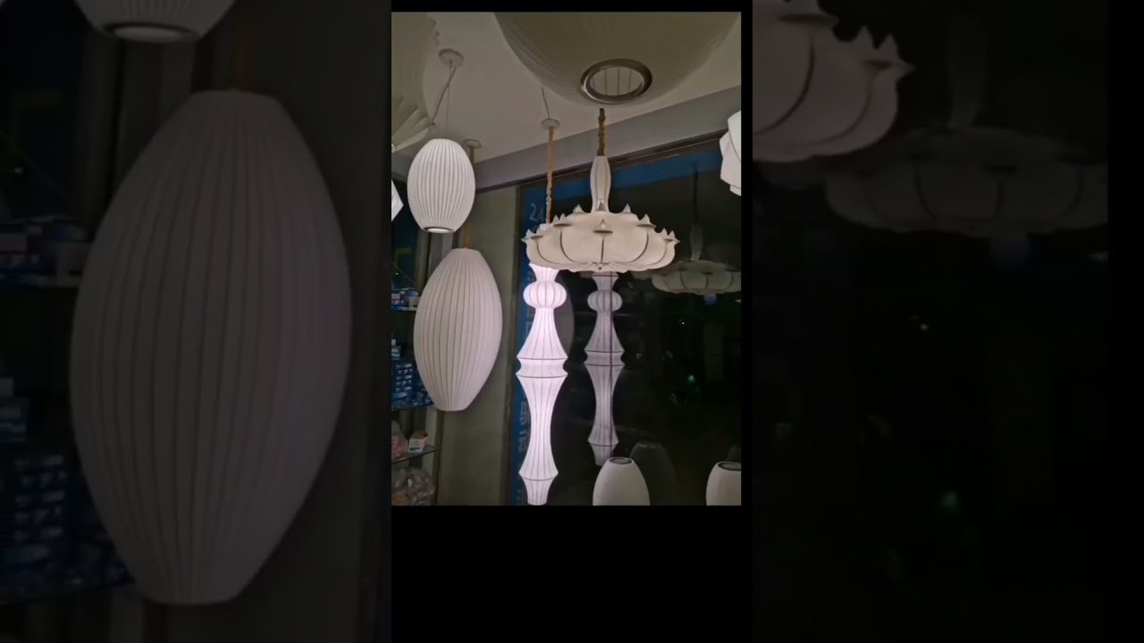 Japanese Decorative lighting paper table lamp Silk Lantern pendant light trend 2023