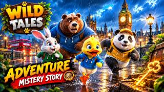 The Golden Key Mystery 🔑 | 4 Friends Begin a Wild Adventure! 🐻🐰🦆🐼 | Wild Tales