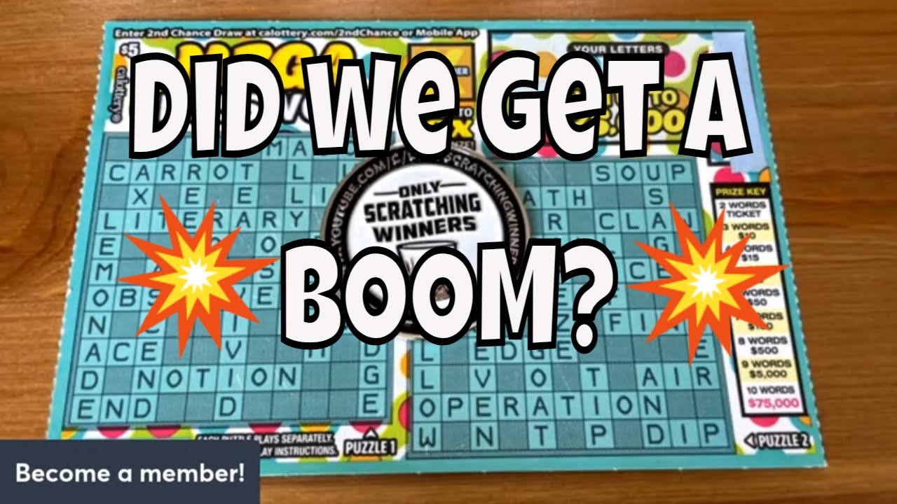 💥 Profit 💥 Mega Crossword CA Lottery Scratcher YouTube