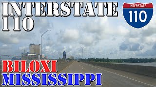 I-110 South - Biloxi - Mississippi - 4K Highway Drive