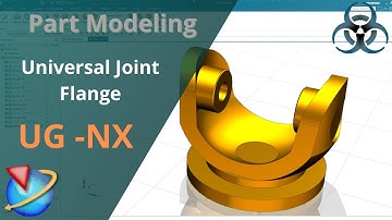 Siemens Unigraphics NX-Basic Part modeling || Universal Joint Flange