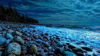 Calming Ocean Waves 🌊 Stress Relief, Meditation &amp; Study Ambience 🌙 Ultimate Relaxation &amp; Deep Sleep