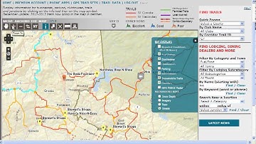NYSnowmobileWebmap.com interactive trail map demo