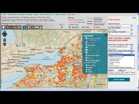 NYSnowmobileWebmap.com interactive trail map demo