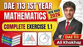 DAE Math 113 1st Year Chapter 1 Exercise 1.1 Complete Solution | Applied Mathematics 113