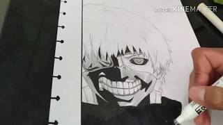 Menggambar Kaneki Ken Keren
