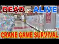 Oneweek challenge to survive with only food from the game center crane game survival season 3