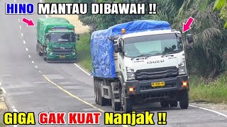 GAK Kuat Nanjak !! Trailer GIGA Mundur Lagi, HINO SG 260TH, Tronton Hino, Giga muatan Berat