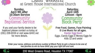 GHIC Easter Program 2017