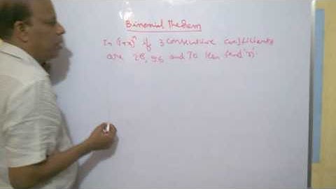 Binomial Theorem CET Shortcut Consecutive Coefficients