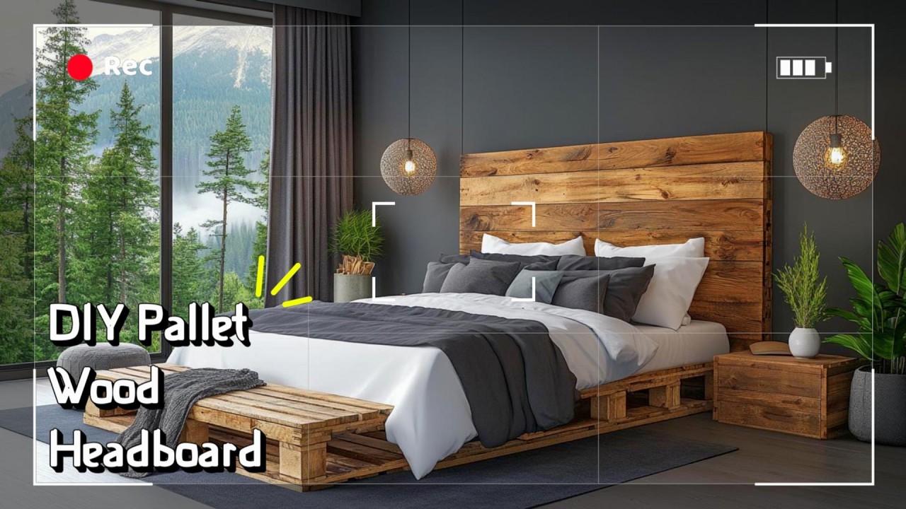 Cozy Chic on a Budget: DIY Pallet Wood Headboard for Your Bedroom | Best Home Decor Ideas