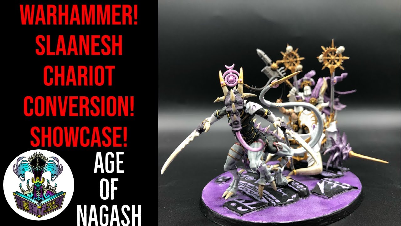 WARHAMMER SHOWCASE SLAANESH SLAVES TO DARKNESS CHARIOT CONVERSION