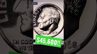 45,600 Landmark Sale Still Chasing Marquee 1968 Roosevelt Dime Variety