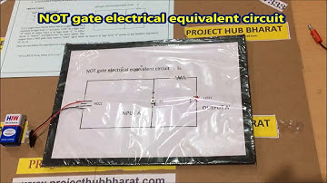 NOT gate electrical equivalent circuit (Cardboard)