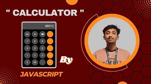 Calculator - App" by using vanilla javascript (DOM)