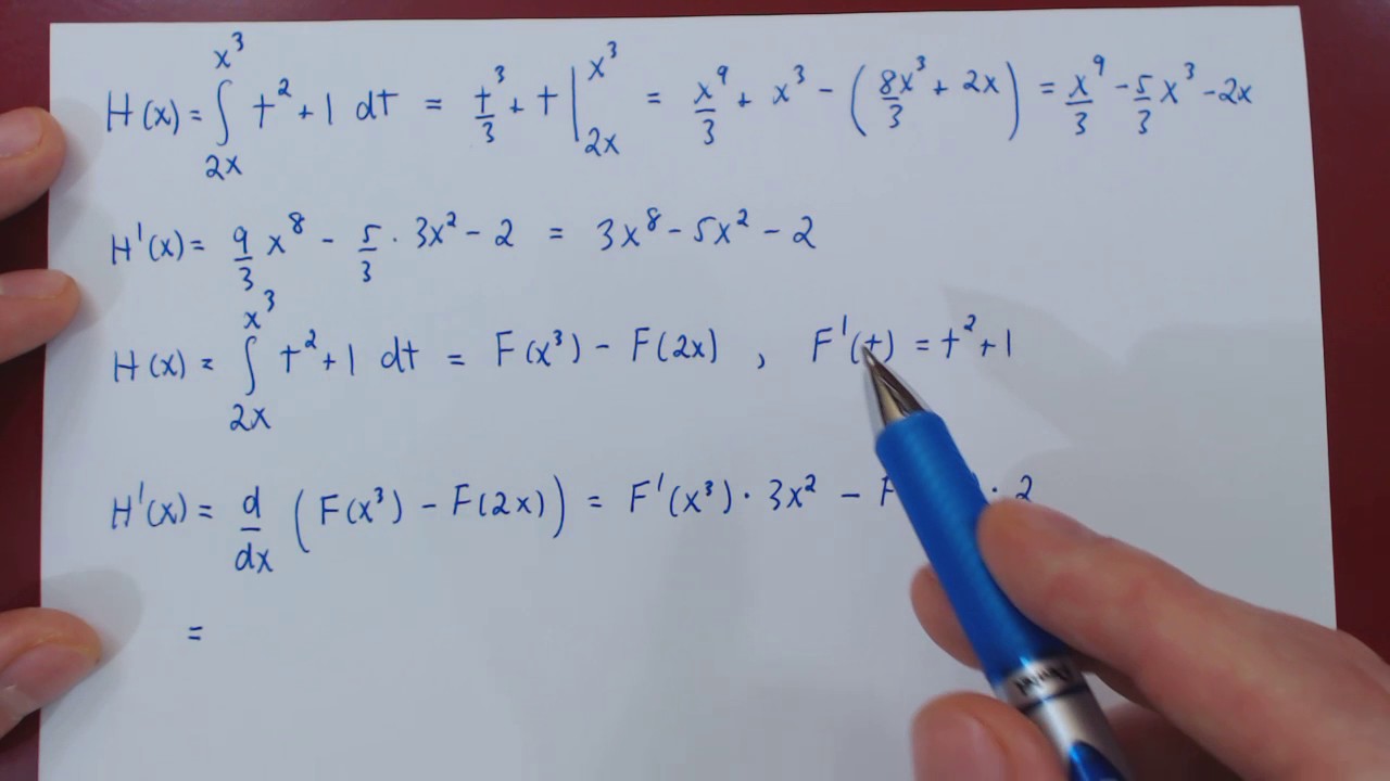 The Fundamental Theorem of Calculus - Example 3 - YouTube