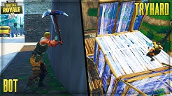 Invisibility Glitch Trolling Cocky Noob In Fortnite Playground Mode - i pretended to be a bot in playground then destroyed cocky noob on fortnite fortnite trolling duration 12 47