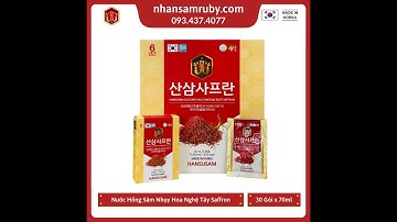 Nước Hồng Sâm Nhụy Hoa Nghệ Tây Saffron 30 Gói x 70ml