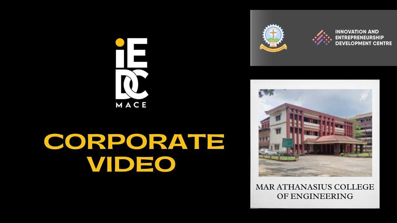 IEDC MACE Corporate Video YouTube