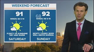 DFW Weather: Warm and sunny pattern for now -- but are there signs of fall on the horizon?