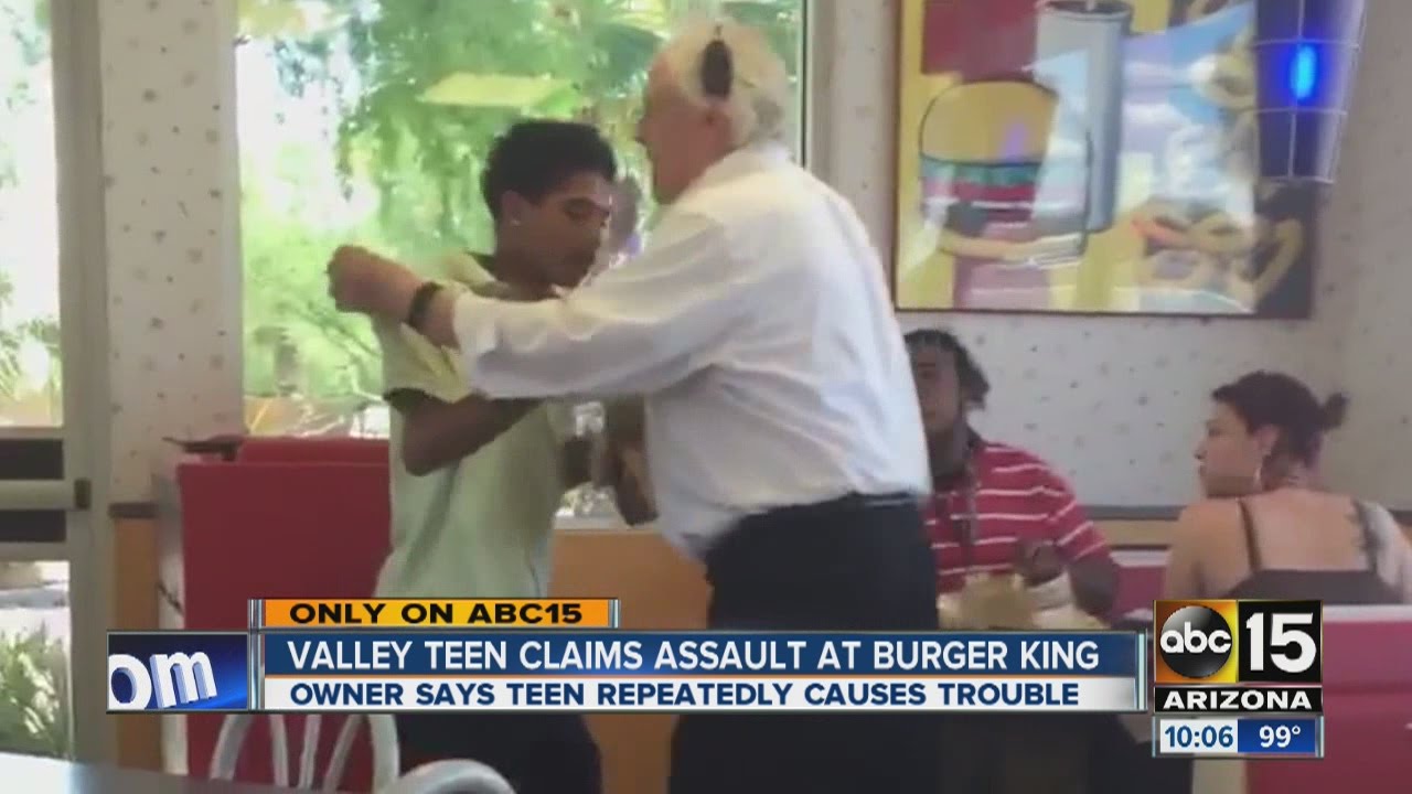 Valley teen claims assault at Burger King