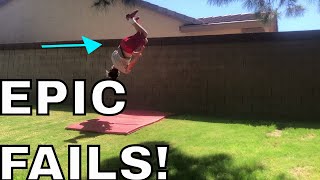 Me Trying A Wall flip 360 EPIC FAILS 2019!