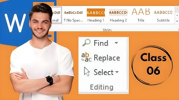 🔥 MS Word Style Group in Home Tab | Editing Group – Full Tutorial (Class 6)