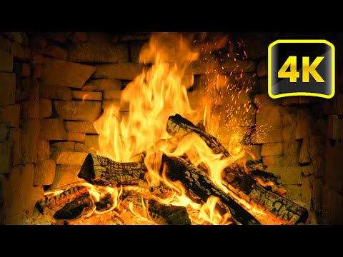 3 Hours Of Relaxing Fireplace Sounds - No Music - Burning Fireplace x Crackling Fire Sounds