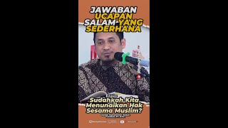 Jawaban Ucapan Salam yang Sederhana - Rumaysho TV