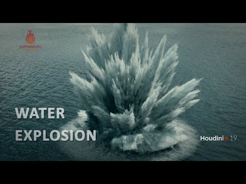 Water Explosion Houdini tutorial.