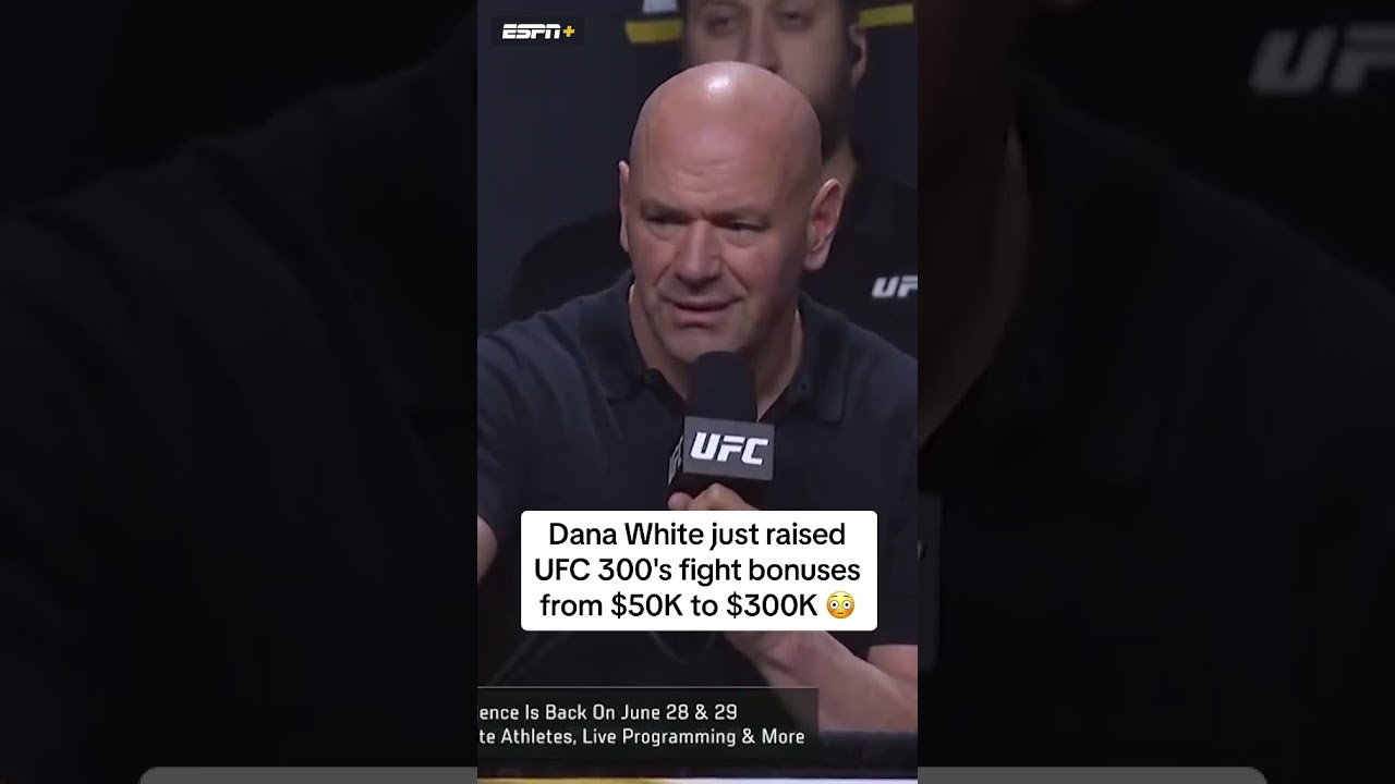 ⁣Dana raised the bonuses 💰🤑 #UFC300