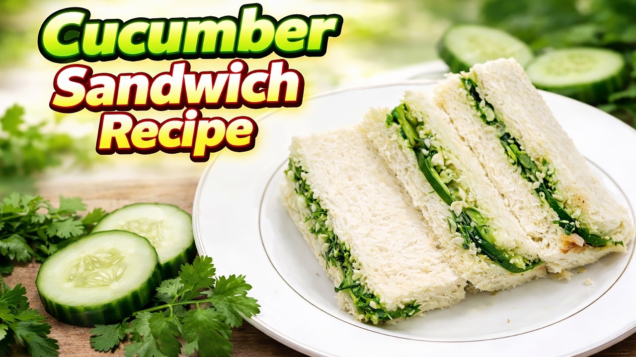 Cucumber Sandwich Recipe | Easy Tea Time Sandwich in 5 Minutes | Healthy & Quick Sandwich