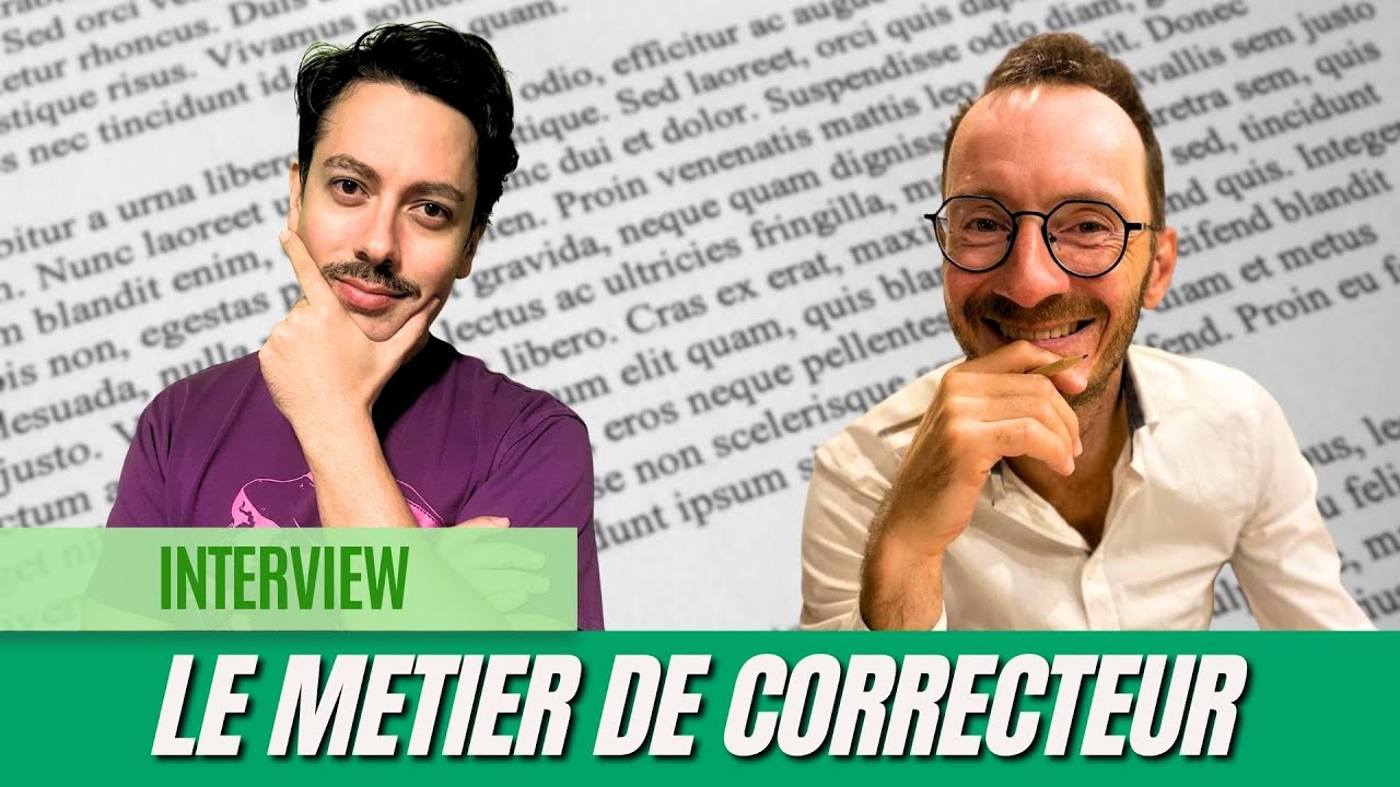 Interview - Thomas, correcteur de la langue française
