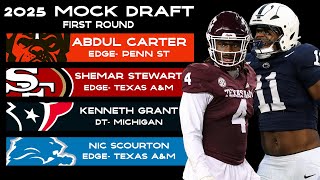 2025 NFL Mock Draft 5.0 | Browns Pass on QB for Generational Talent