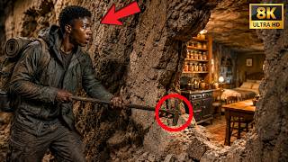 Black Man Started Carving Shelves Into Abandoned Bunker — And Broke Through Into a Finished Home
