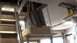 Use a boat trailer winch to build a lift in your garage.