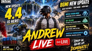 🔴 ANDREW LIVE 🎯 | BGMI NEW UPDATE 4.4 LIVE STREAM 🔥 | 20 Kill Challenge 😈 | Can We Win?