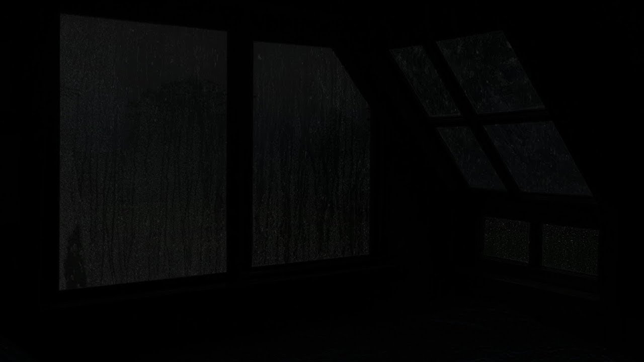Midnight Window Rain 🌧️ Soothing Rain Sounds for Deep Sleep & Calm Mind